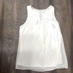 White Calvin Klein Tank